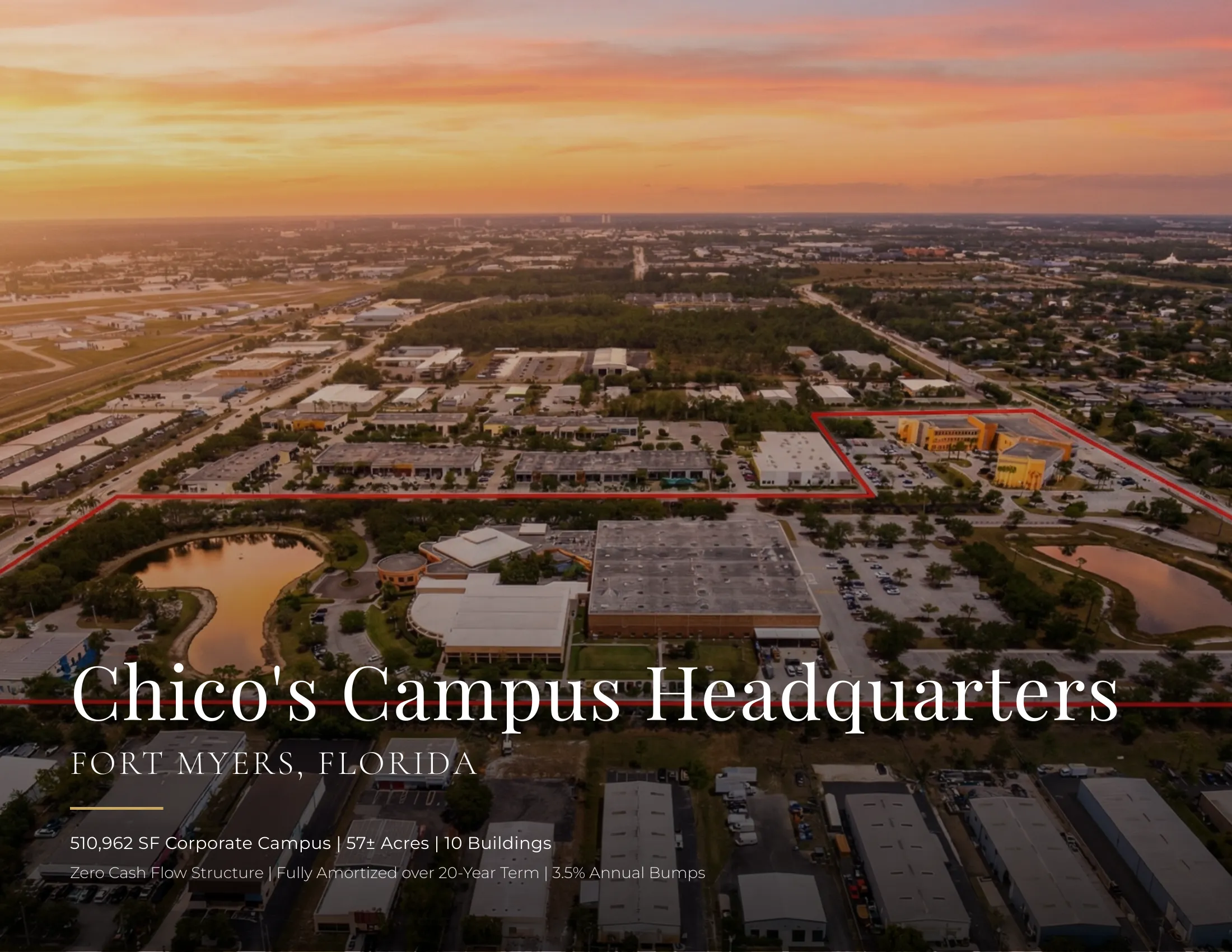 Chico's Campus Headquarters aerial view